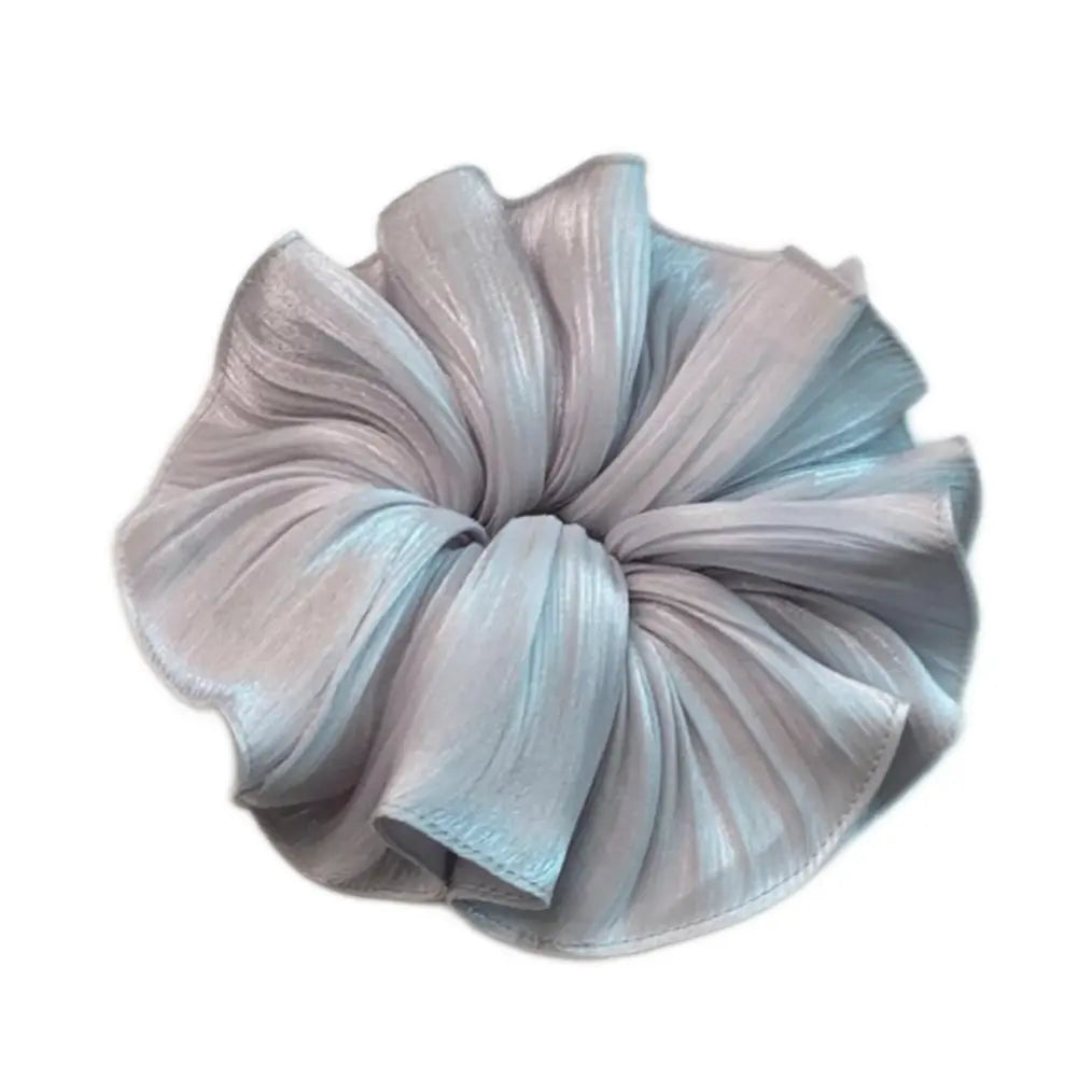Accordion Pleats Silk XXL 7 ” Scrunchie