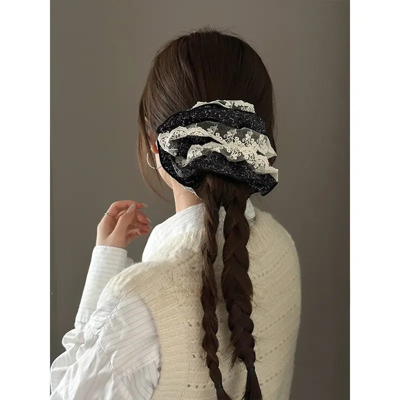 Classic Flora Lace XXL 7 ” Scrunchie