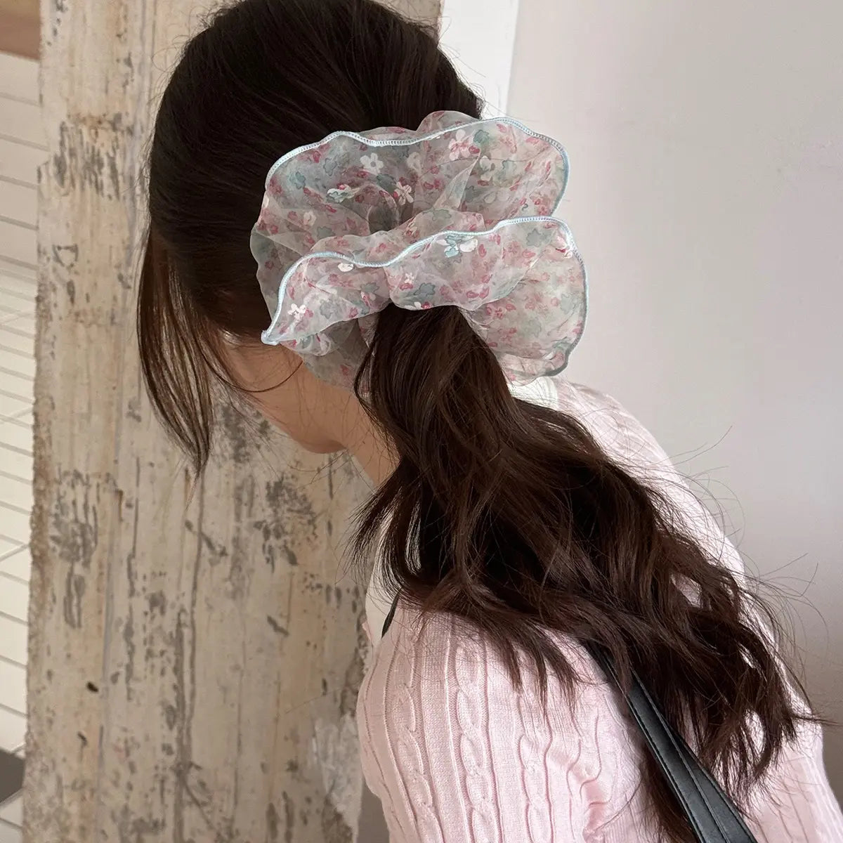 Flora Tulle XXL 8.3 ” Scrunchie