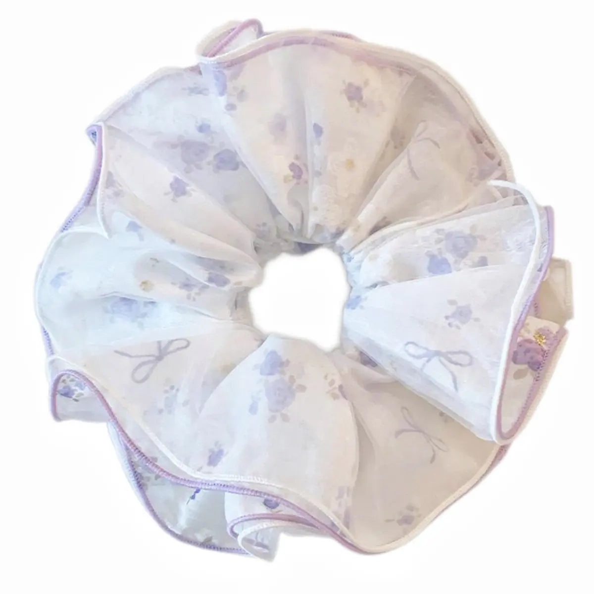 Floral Tulle XXL 7 ” Scrunchie