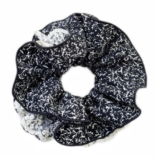 Classic Flora Lace XXL 7 ” Scrunchie