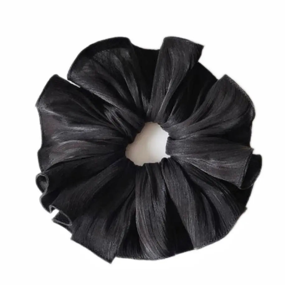 Accordion Pleats Silk XXL 7 ” Scrunchie