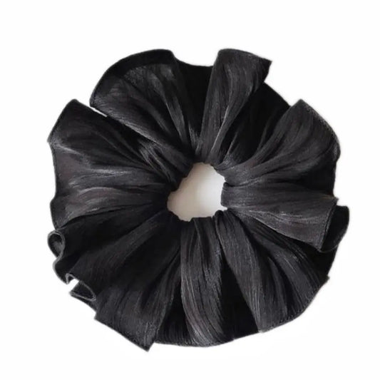 Accordion Pleats Silk XXL 7 ” Scrunchie