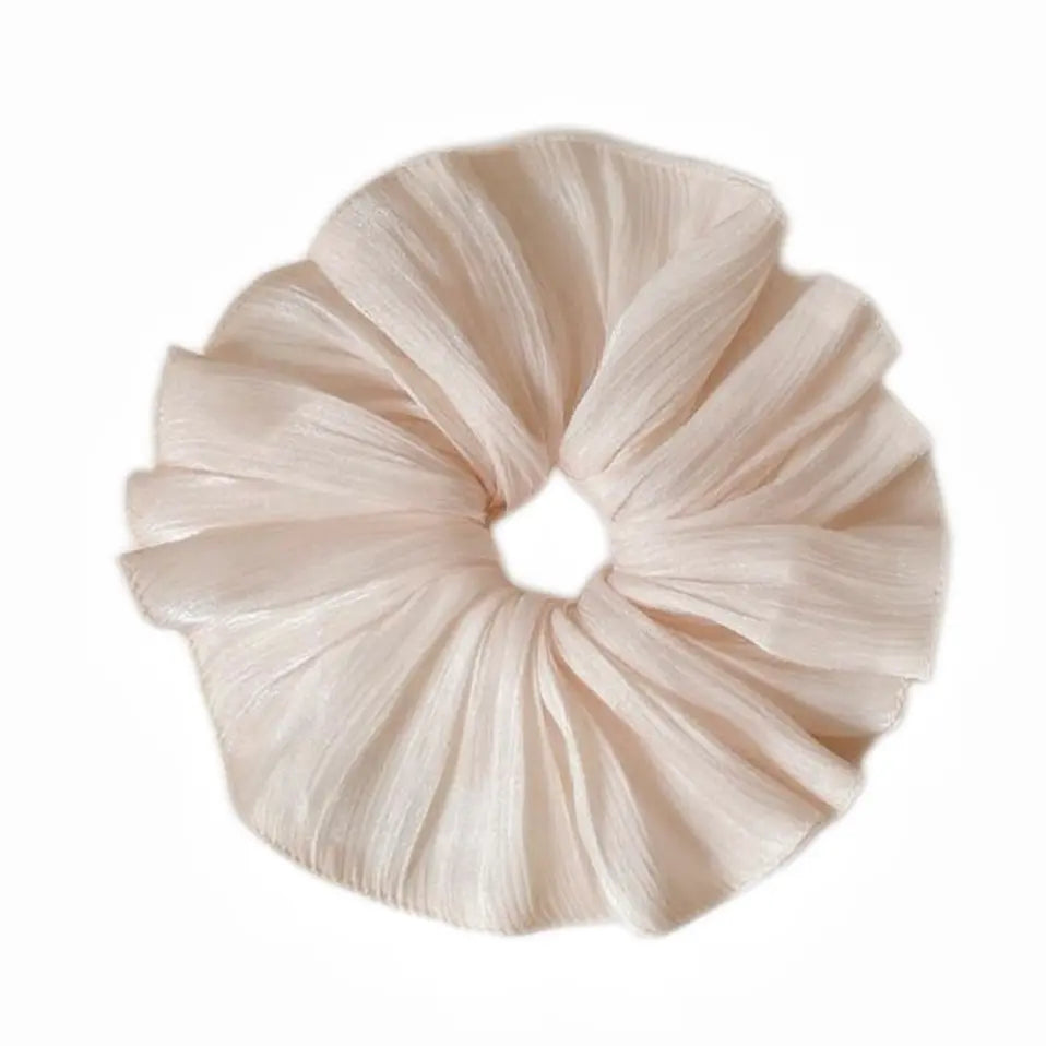 Accordion Pleats Silk XXL 7 ” Scrunchie