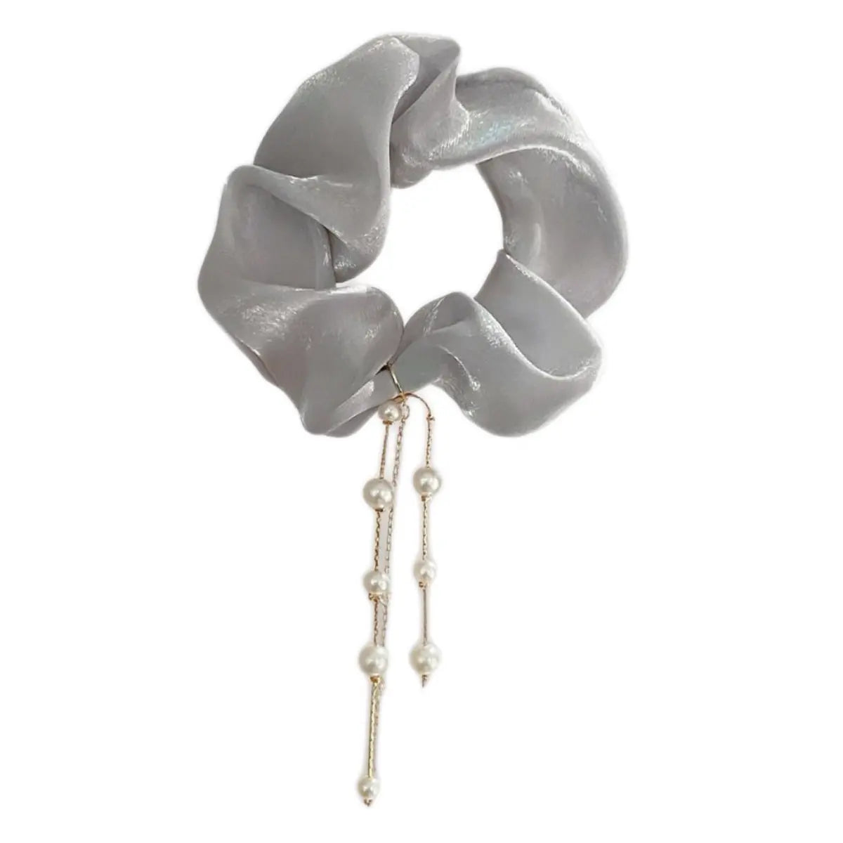 Pearl tassel 5” Scrunchie