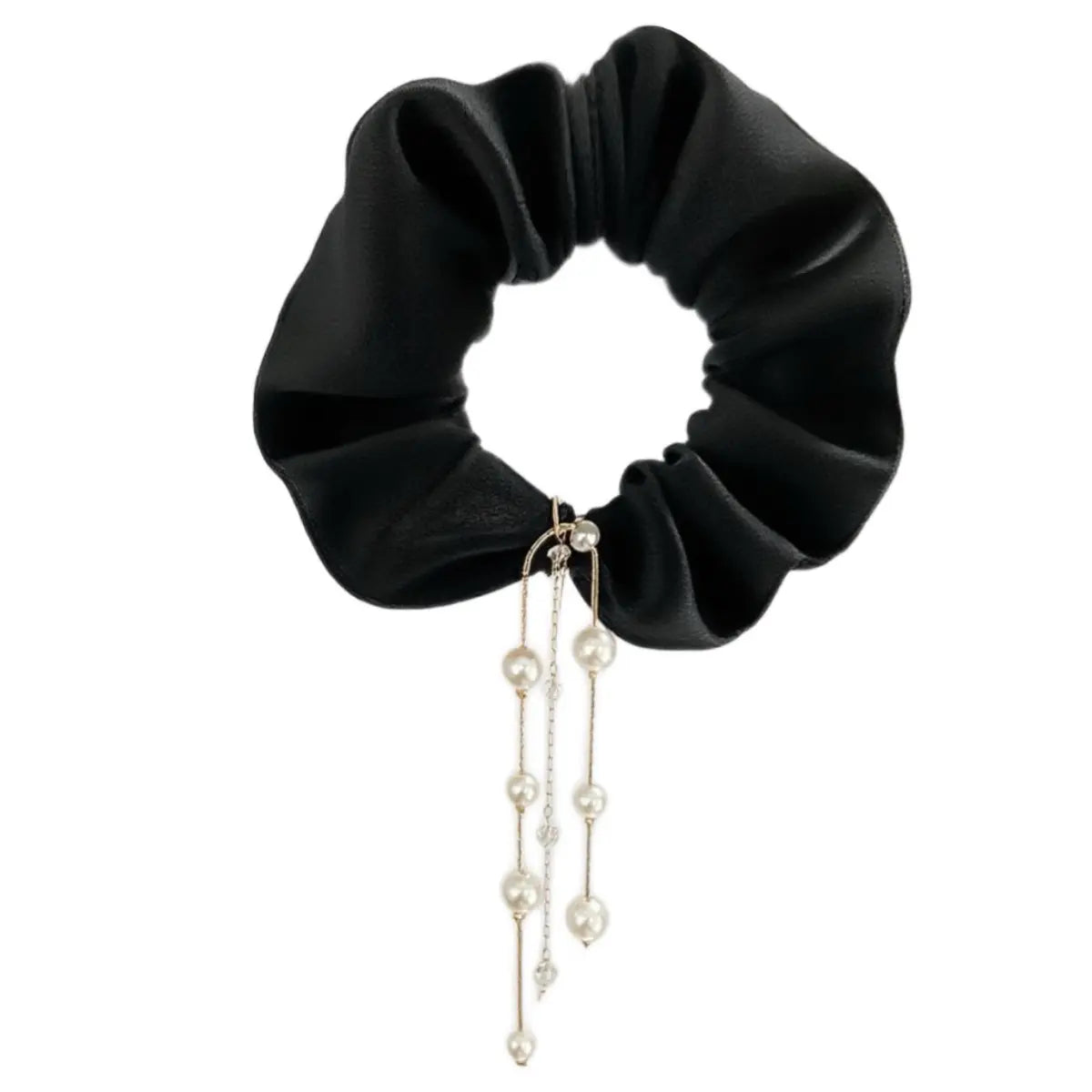 Pearl tassel 5” Scrunchie