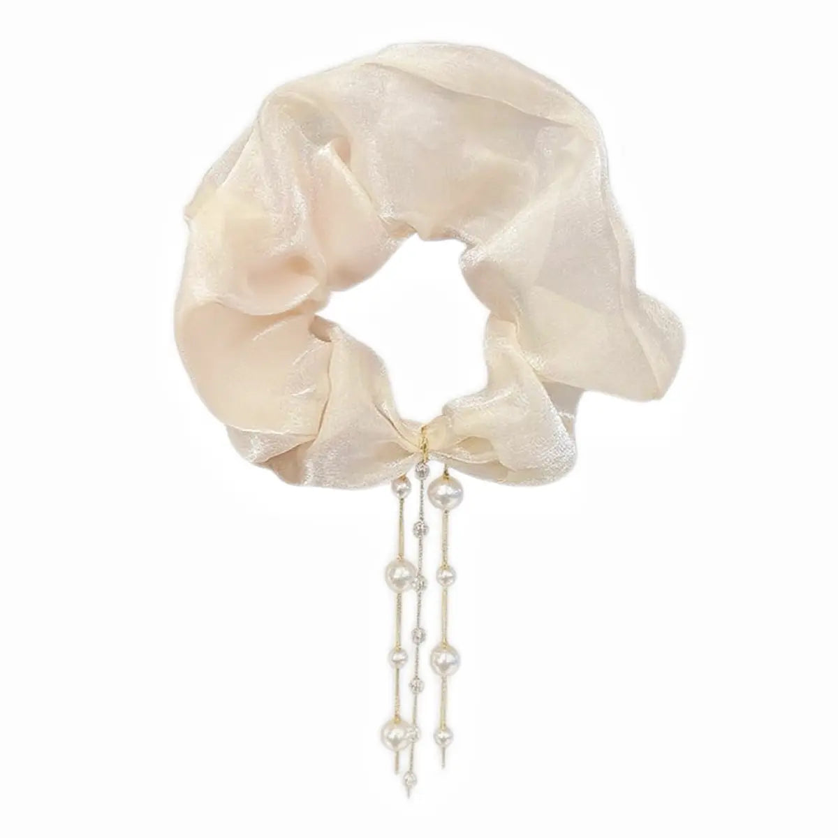 Pearl tassel 5” Scrunchie
