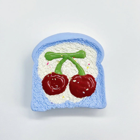 Blue Toast Cherry Taba Squishy